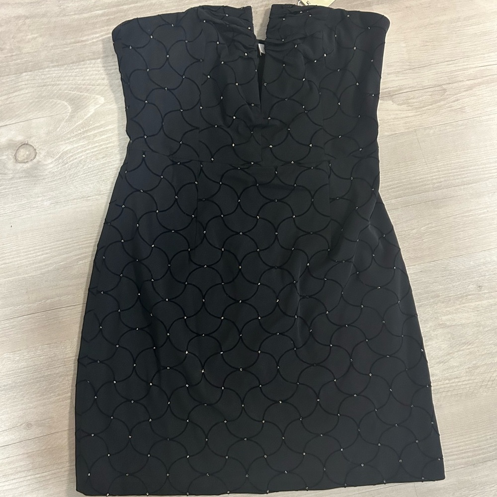 NWT! Ramy Brook Black Strapless Dress